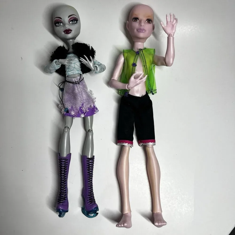Monster High Create-A-Monster CAM Gargoyle Girl & Vampire Boy Dolls Lot